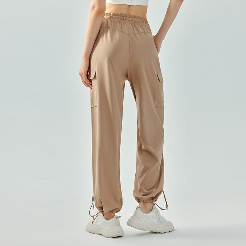 High Waist Loose Cargo Pants Children'S Autumn 2024 Tall And Slim Casual Straight Mountaineering Pants Quick-Drying Sports Pants - Image 3